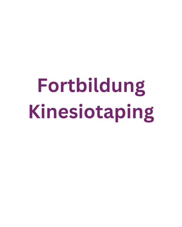 Fortbildung Kinesiotaping